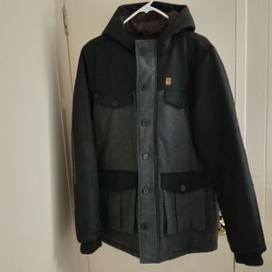 Brooklyn Industries Men's Winter Charcoal Coat Medium